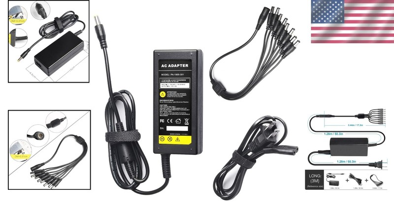 12V 5A Security Camera Power Adapter w/ 8-Way Splitter gallery