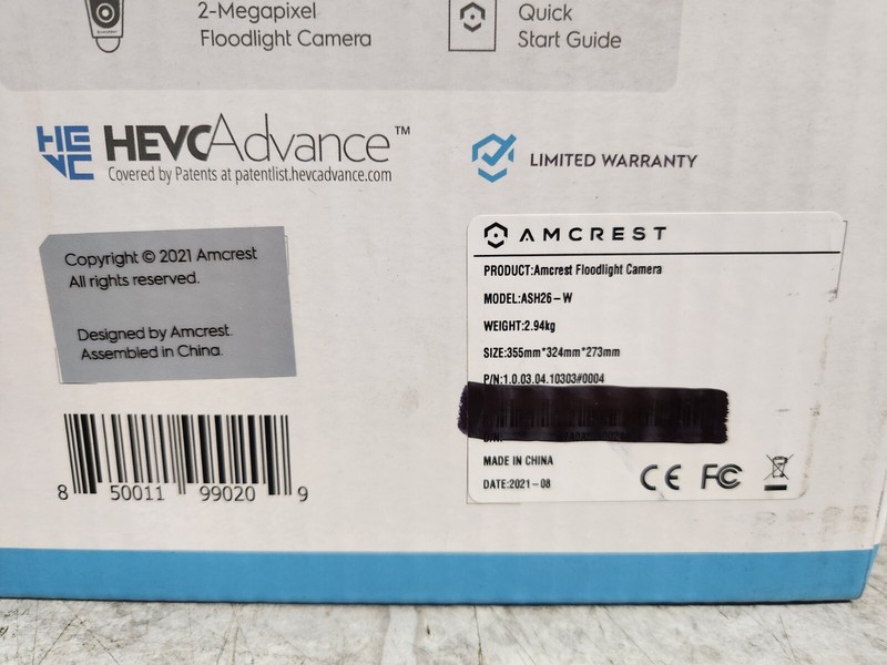 Amcrest ASH26-W SmartHome 1080p WiFi Outdoor Security Camera Floodlight Alarm gallery