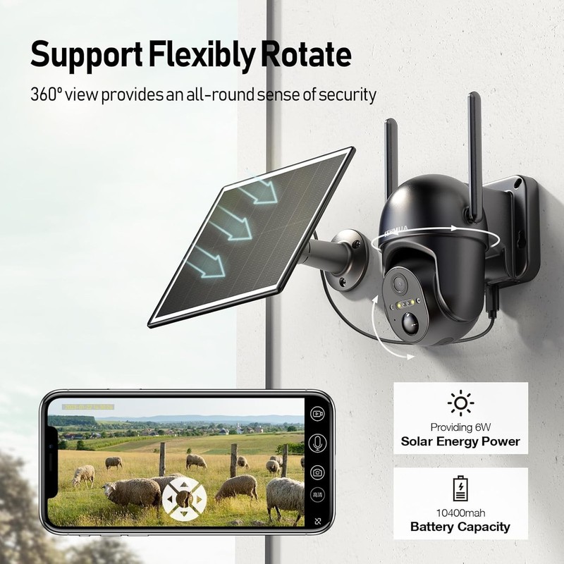 Revolutionary Solar-Powered 4G LTE Security Camera - Night Vision & Alerts gallery