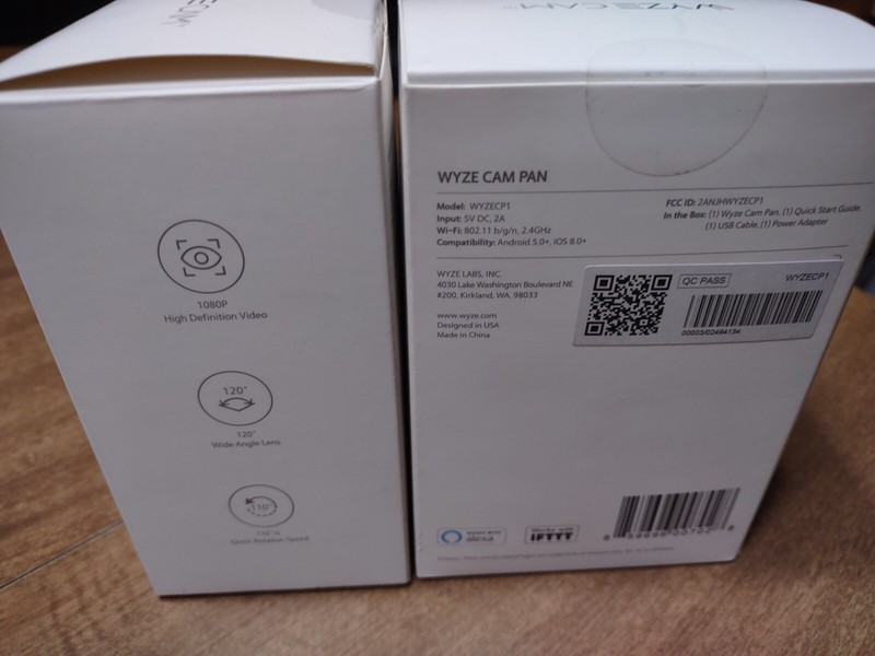 LOT OF 2 Wyze Cam Pan 1080p Pan/Tilt/Zoom Wi-Fi Indoor Smart Home Camera NEW gallery