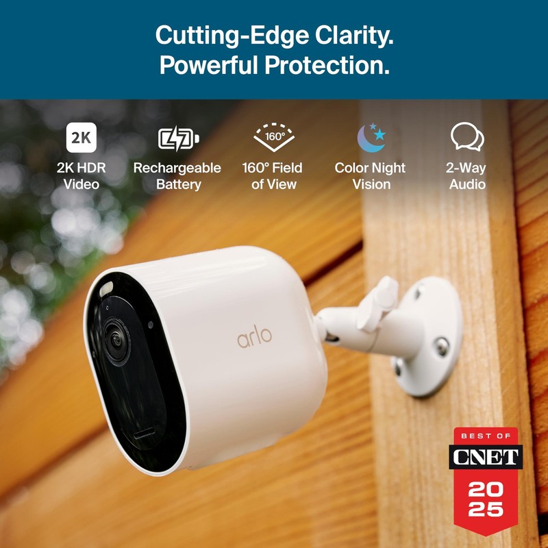 Pro Security Camera 2K HDR (6th Gen, 2025 Release) - 3 Cameras, White gallery