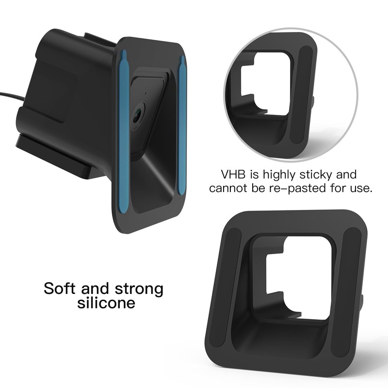 Angled Window Adhesive Mount For Wyze Cam V4 V3 Pro 20 Degrees Tilt Black gallery