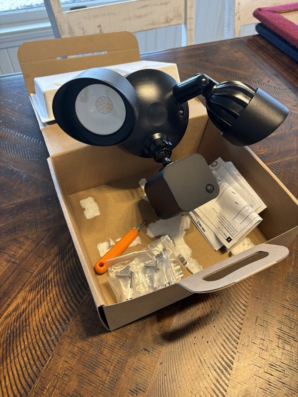 New RING Flood Camera Pro (BLACK) Surveillance Camera