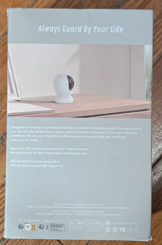 Indoor Security Camera Usogood D45, 2-Way Audio, 2 White, 24/7 Recording, Motion gallery