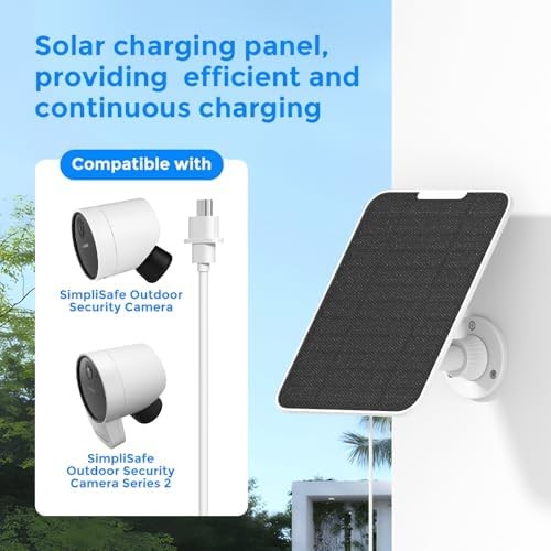 4W Solar Panel Compatible with SimpliSafe Outdoor Security Camera and Series 2, gallery