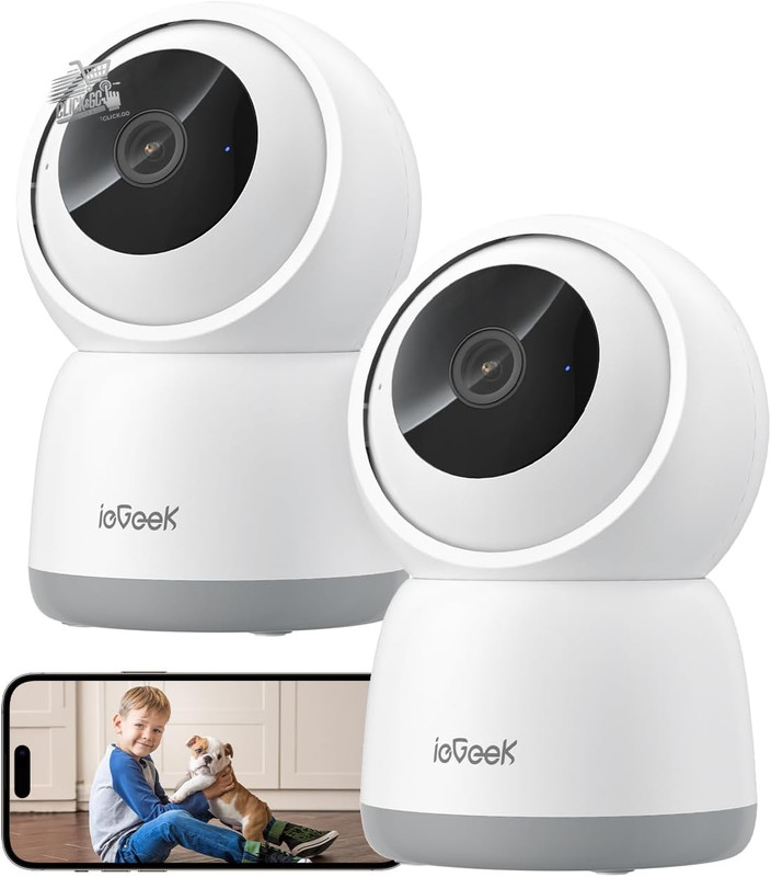 2K 5GHz Indoor Wi-Fi Camera: 360° Surveillance Camera Audio Tracking 2