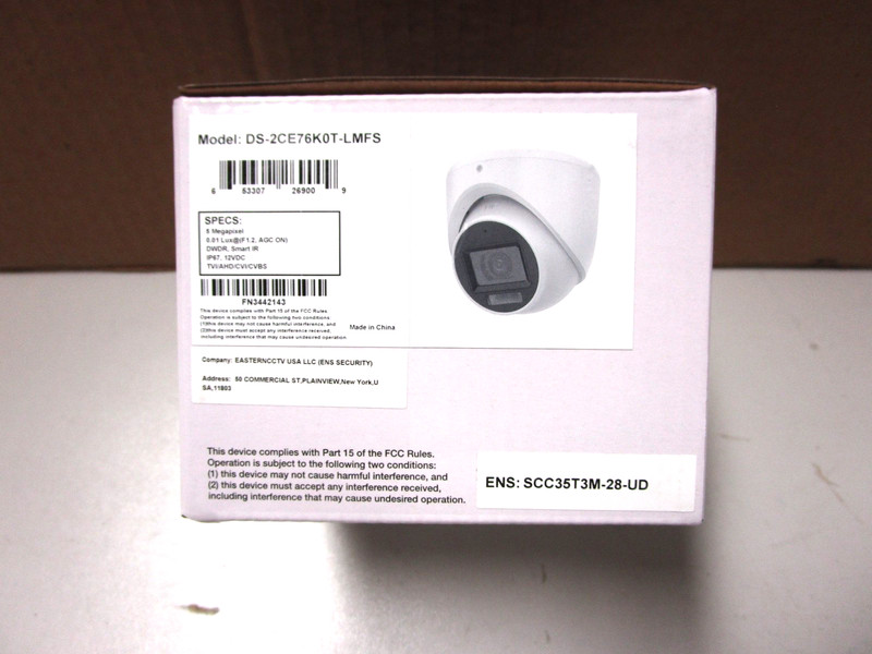 NETWORK COAX CAMERA – MODEL DS-2CE76KOT-LMFS – NEW IN BOX