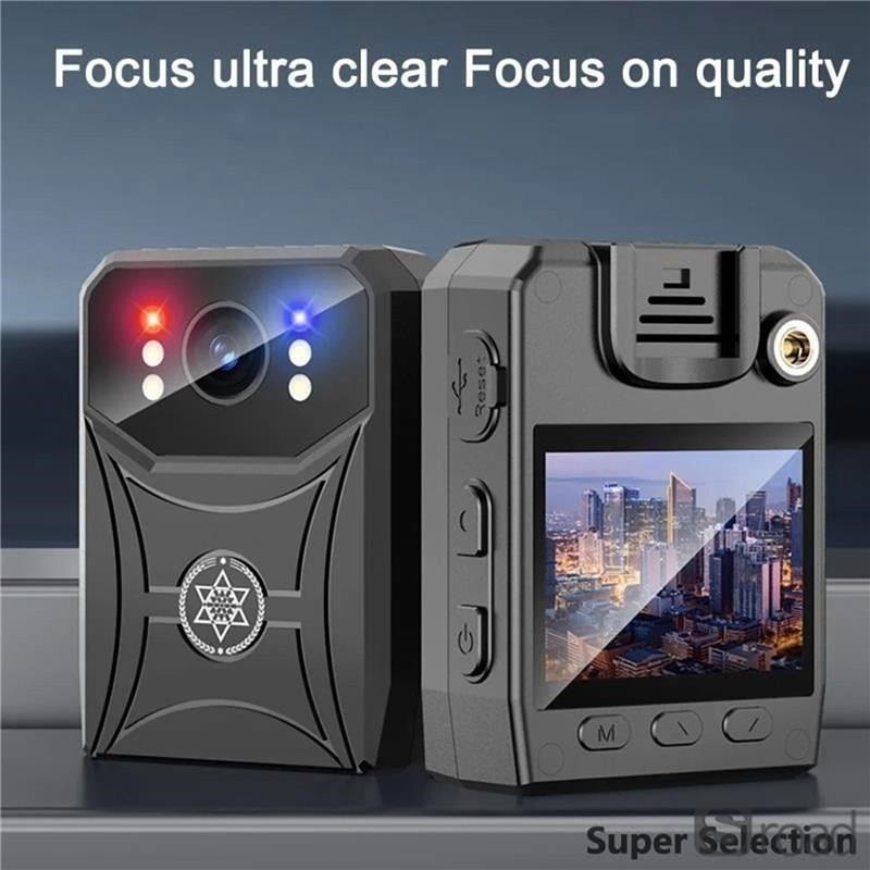 4K Body Worn Camera With WiFi, IR Night Vision, 128GB TF Card, 3000mAh Battery gallery