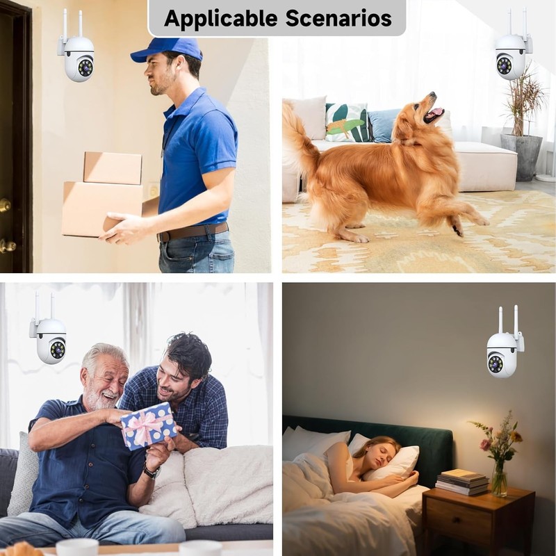 Wireless 5G WiFi Security Camera System Smart Outdoor Night Vision 1080P gallery