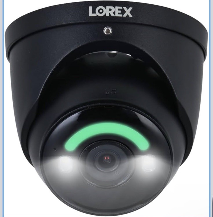 Lorex E896DDB 4K IP Wired Dome Security Camera Smart Security Lighting Black New