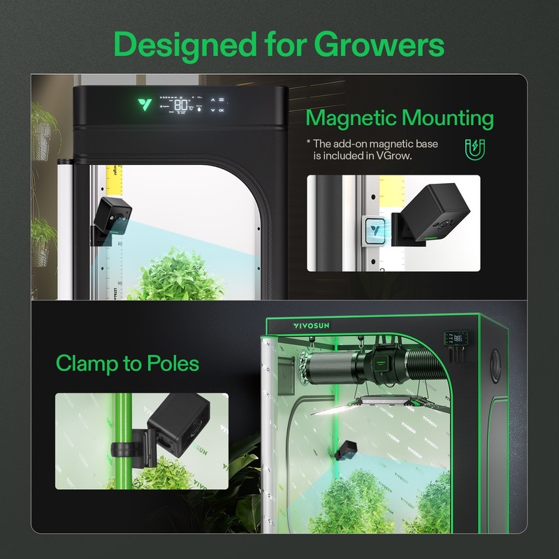 VIVOSUN GrowCam C4 2K QHD Smart WiFi Camera Plant Monitor Timelapse Night Vision gallery
