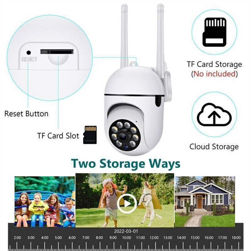 4x 1080P Camaras De Seguridad Para Exterior WIFI Inalambrica Con Vision Nocturna gallery