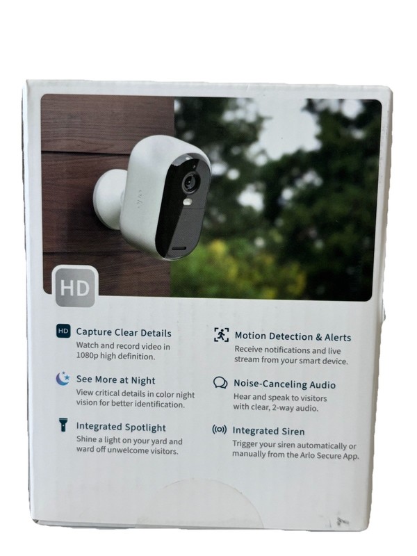 Arlo Essential Security Camera 2K Outdoor 2ndGen Wireless with Spotlight NEW gallery