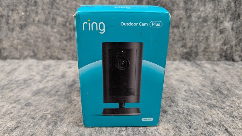 Ring Outdoor Cam Plus Battery 2K HD Smart Security Camera – Black