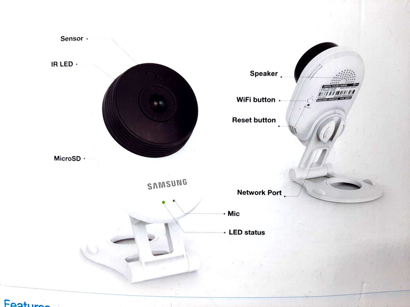 NEW Samsung Techwin SmartCam HD Wifi Office Home Monitoring Camera SNH-E6413BN gallery