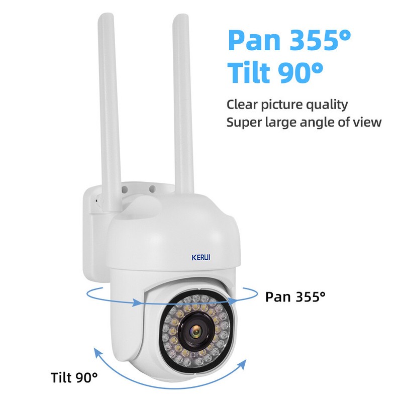 2PCS Wifi Wireless Security Camera System Outdoor Home Night Vision Cam 5MP HD gallery