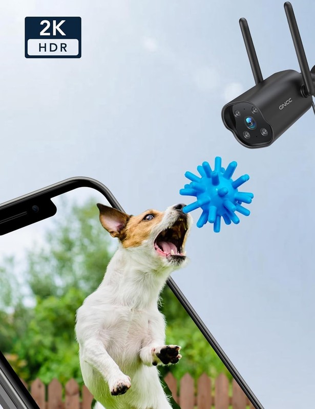 2K Wireless Outdoor Security Camera with Color Night Vision & AI Alerts gallery