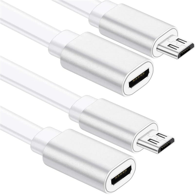 2 Pack Micro Usb Extension Cable 10Ft Male To Female Extender Cord Zmodo Cam…