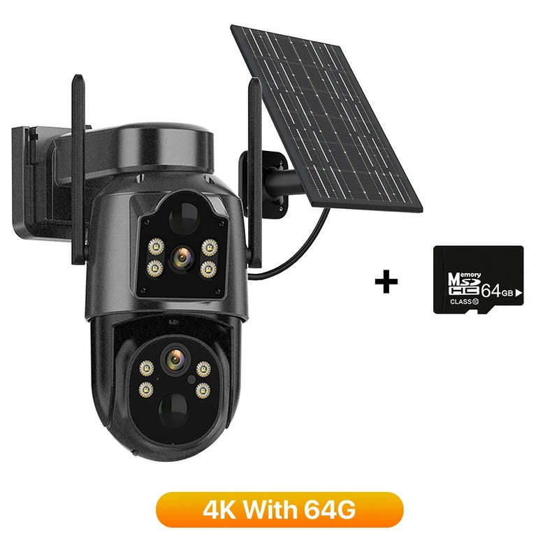 4K HD Solar WiFi Camera Outdoor 2K Security Solar Panel Video Surveillance CCTV gallery
