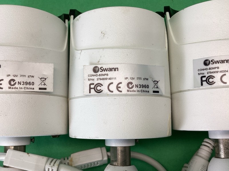 LOT OF 3 Swann CONHD-B3MPB PoE Network IP Bullet Surveillance Camera UNTESTED gallery