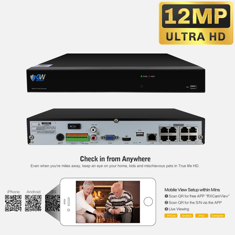 8 Channel 4 X 12MP 6K Face/Human/Car Smart AI PoE Dome Security Camera System gallery