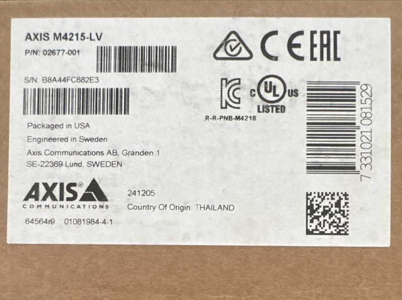 Axis M4215-LV Camera gallery