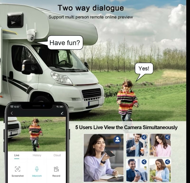 4G LTE Security Camera Wireless Outdoor Solar Panel Area Without WiFi Signals gallery