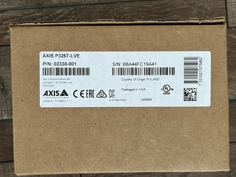 AXIS P3267-LVE 5MP Indoor Outdoor day night IP Network Dome Camera 02330-001 New