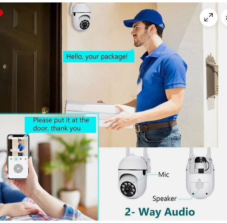 2-Pack Wireless 5G WiFi Security Camera System Smart Outdoor Night Vision 1080P gallery