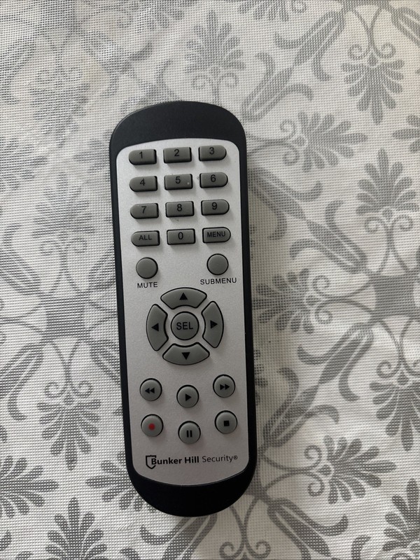 Bunker Hill Security 8 Channel DVR Kit Remote Control 62463 Tested Working