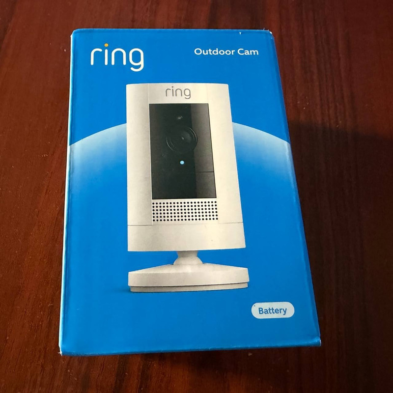Ring Stick Up Cam Battery Powered Indoor Outdoor Camera with Two-Way Talk – New