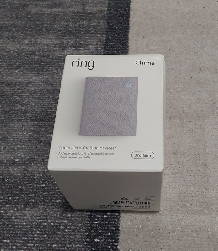 Ring Chime 3rd Gen Enhanced Audio Real-Time Alerts Home Security NEW In Box F4