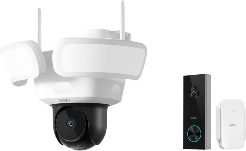 Floodlightcam Pro Wired + 2K Doorbell Camera gallery
