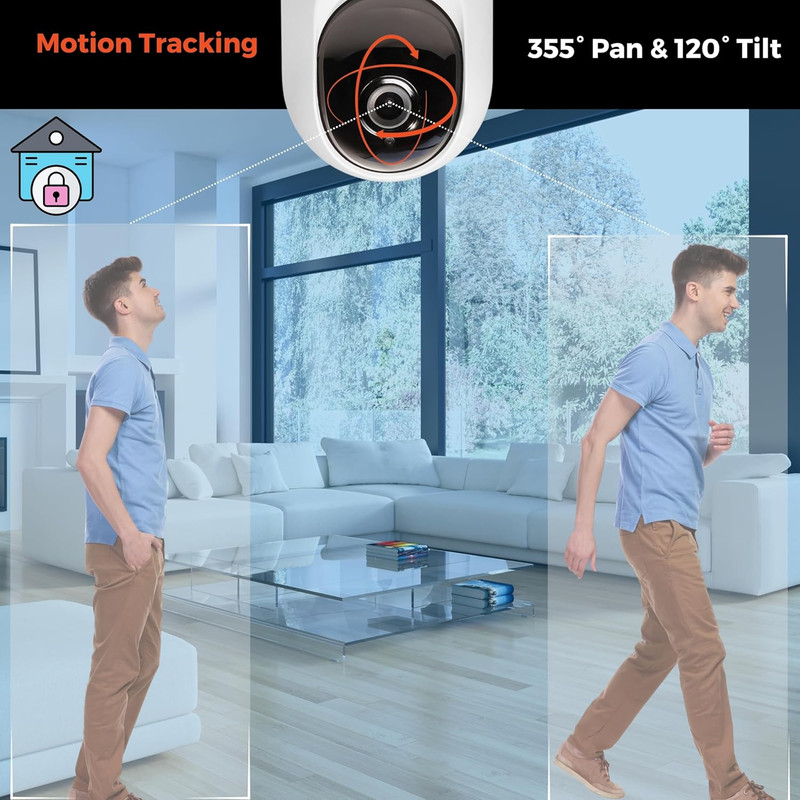 cam PRO Home Monitoring Camera Single: Full HD, Pan & Tilt, Color Night Vision, gallery