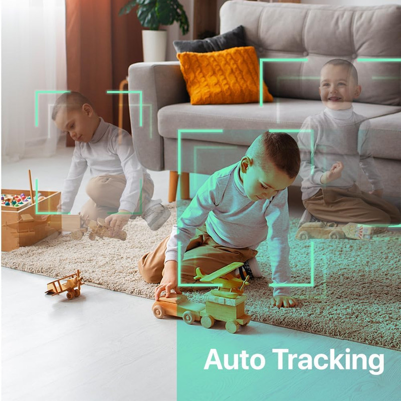 2K Indoor Pan Tilt 360 HD 2.4Ghz Wifi Home Security Camera, Baby/Pet Monitors, 2 gallery