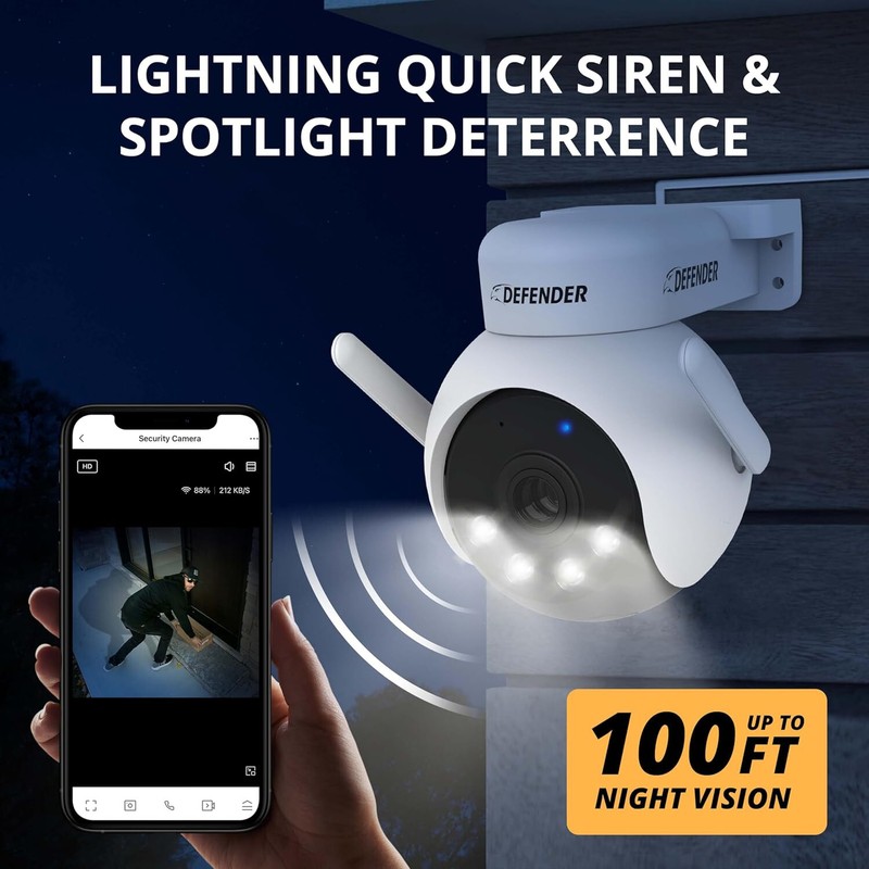 2K Light Bulb Security Camera 360° Motion Tracking 24/7 Wireless Night Vision gallery