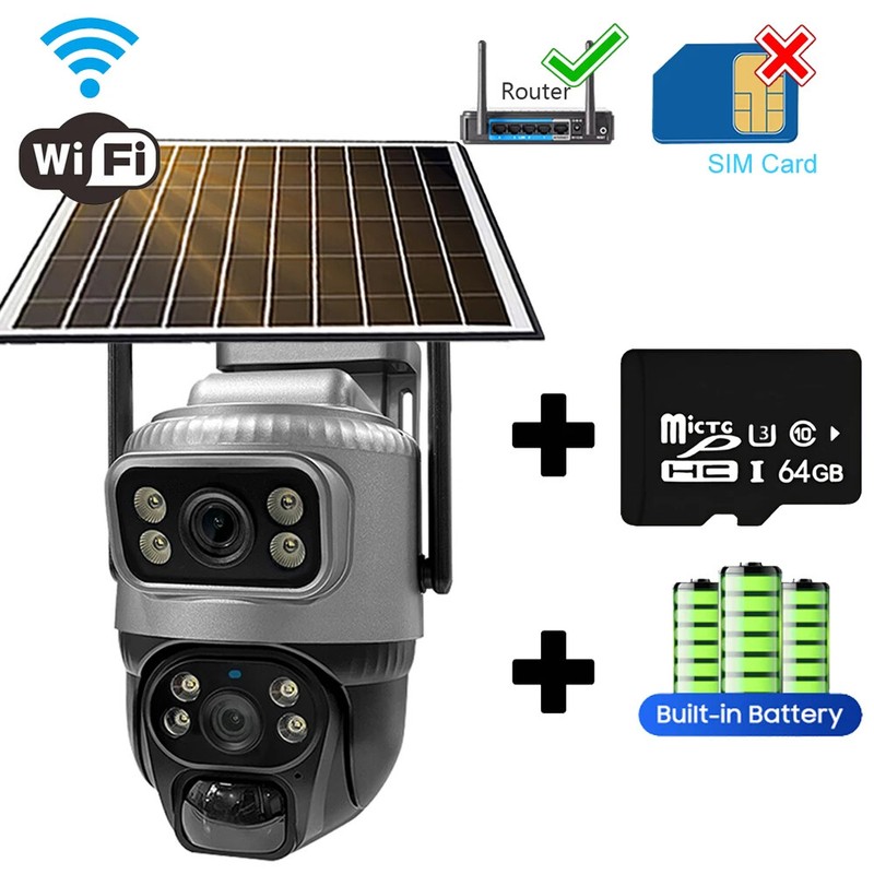 4K Solar Camera 8MP WIFI Smart Home Security Protection Surveillance Monitor gallery