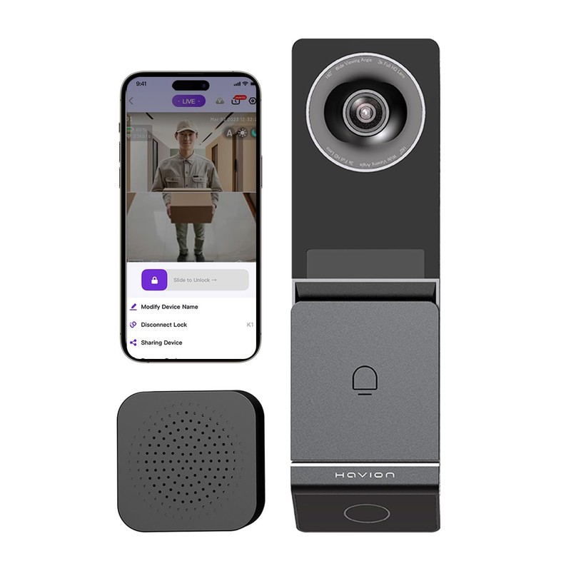 D1 Wireless Video Doorbell Camera – by NIU Inno., Incl. Chime, Dual Cameras, …