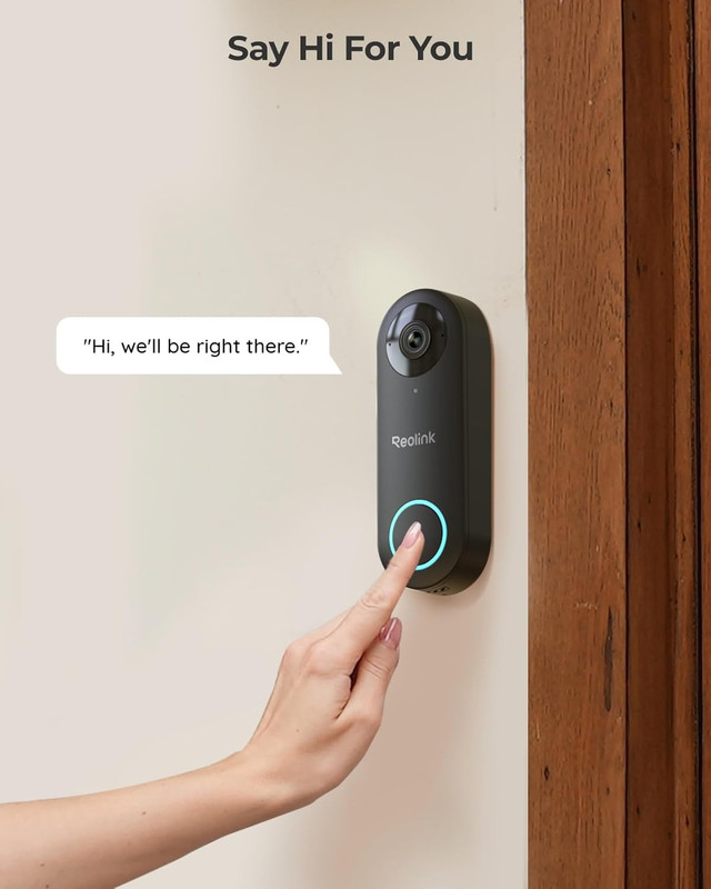 REOLINK Video Doorbell Poe Camera – 2K IP Security Camera Outdoor with Chime V2, gallery
