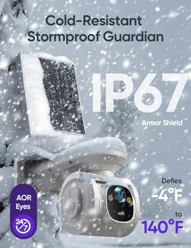 4G LTE Cellular Security Camera Outdoor 2.5K QHD, No WiFi 24/7 Off-white gallery