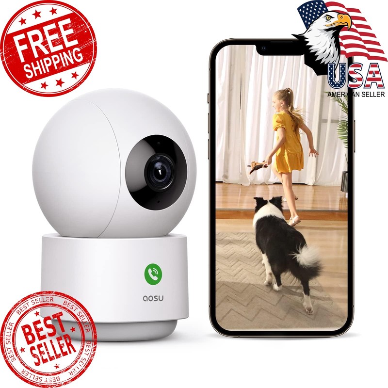 aosu 2K Indoor Security Camera 1 Pack