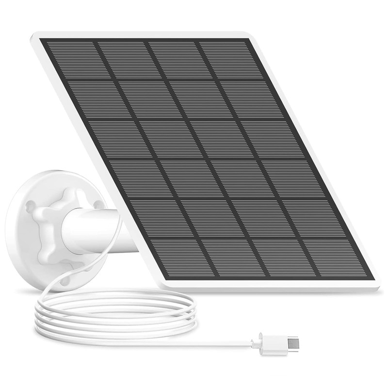 3w Solar Panel With 3m Micro Usb Typec Port Cable Compatible With Rechargeable