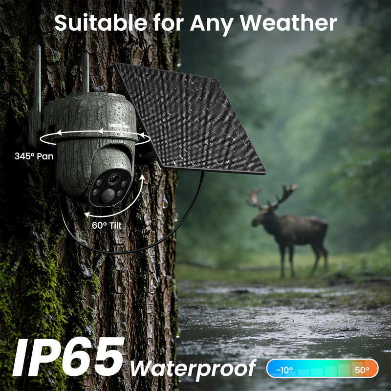 Wansview 4G LTE Cellular Trail Camera Unlimited Data Solar Powered Night Vision gallery