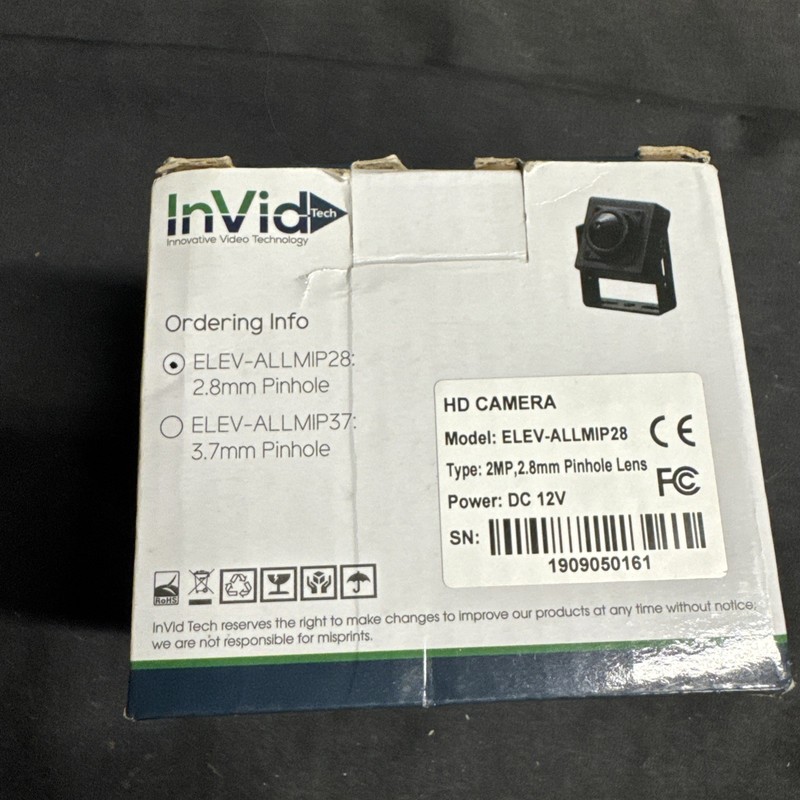 iNViD Tech ELEV-ALL5MIP Pinhole Drone Security Cam - Super Sale! gallery