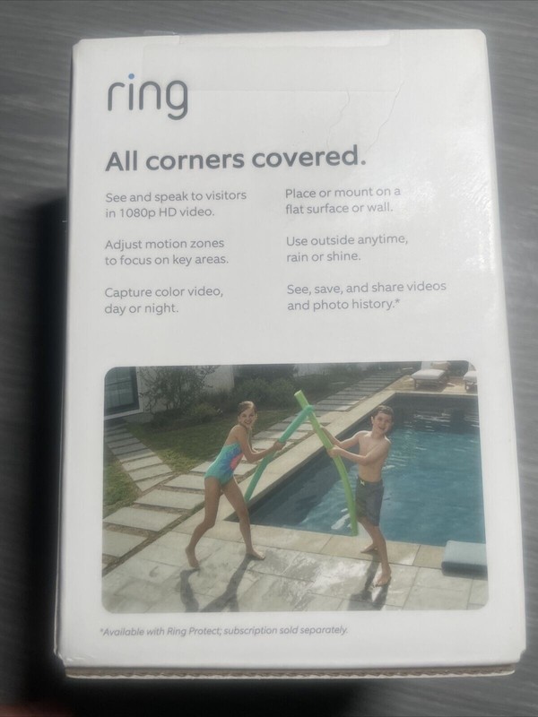 Ring Stick Up Cam Battery Indoor/Outdoor HD Security Camera Black | NEW gallery