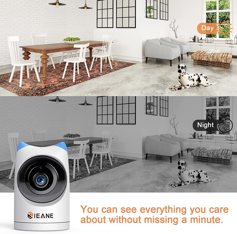 SIEANE 5G Security Pet Camera, Wireless WiFi Monitor Camera with Phone App for H gallery