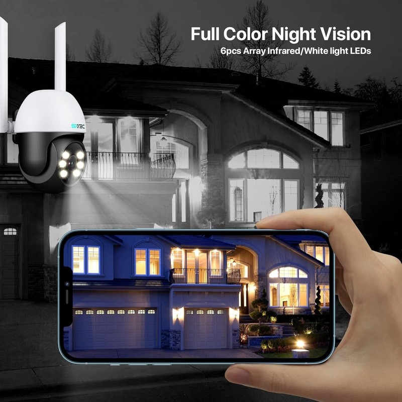 Waterproof PTZ Security Camera - 24/7 Monitoring, Auto Tracking, SD Storage gallery