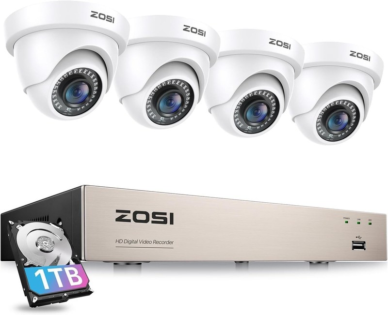 ZOSI 3K Lite Security Camera System 1TB AI Detection 8CH