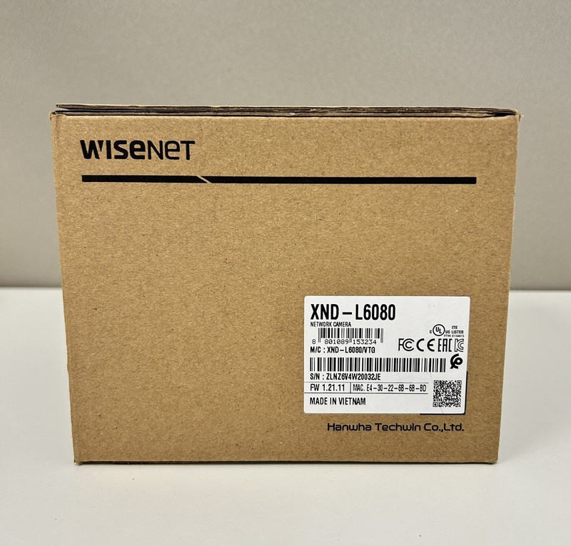 Hanwha Wisenet XND-L6080 2MP Indoor Dome Camera