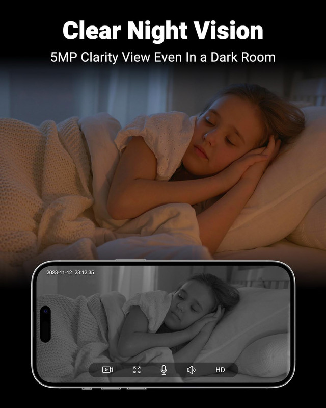 Indoor Security Camera 2K, Pet Camera with Phone App, Wifi Cameras for Home Secu gallery